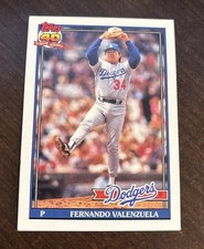 1991 Topps BOLD BACK #80 Fernando Valenzuela  - LA Dodgers