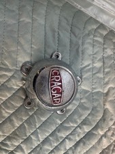 Vintage Crager Wheel Center Cap 1960s 1970s Original Chrome Metal Screw On Cap