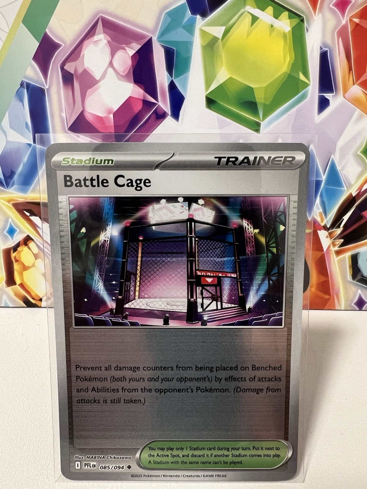 Battle Cage 085/094 Uncommon Reverse Holo - Pokemon TCG Phantasmal Flames - NM