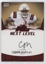 2021 Sage Premier Draft Next Level Auto Red Caleb Huntley #21NL-CH3 Auto 0x4v