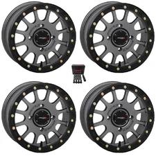 System 3 SB-5 Beadlock 15x10 Wide Wheels Mh (5+5) Can-Am Commander Maverick (4)