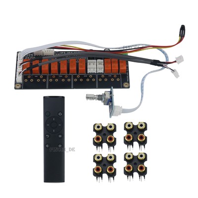 MZTRS Audio Source Switcher Audio Selector Support Remote Controller 6 In 2 Out