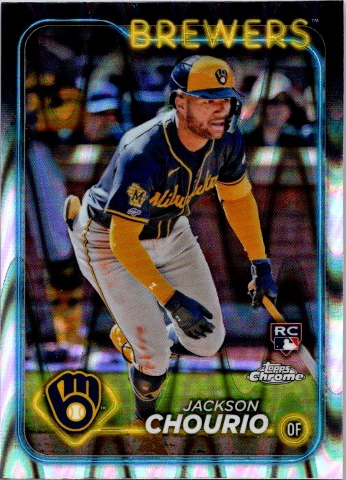 2024 Topps Chrome #161 Jackson Chourio Raywave Refractors