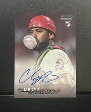 2023 Stadium Club Autograph #SCBA-CRN CHUCKIE ROBINSON RC AUTO Black Foil #/25