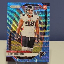 2024 Panini Blue Wave Prism Refractor Ruke Orhorhoro Rookie RC 146/230 Falcons