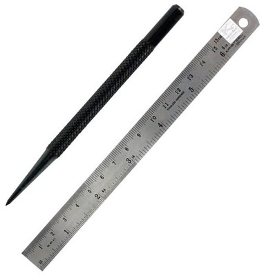 Hobbies Stahllineal und Maschinisten Anreißnadel Set