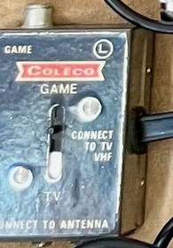 ColecoVision Console in Box w/Power Supply+RF/TV Switch+RF Cable+Lady Bug-Works
