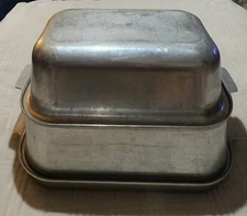 Vintage Kitchen Craft Large 3 Piece Aluminum Roasting Pan Roaster USA