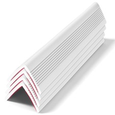 Wall Corner Protectors 4 Pack,1.57x1.57x23.62x0.12 inch PVC Double Side Proof...