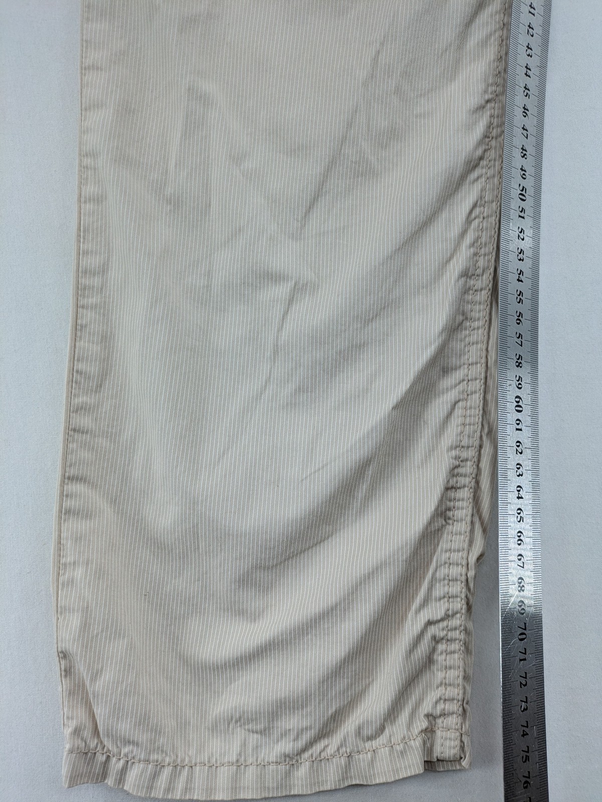 Brax Herren Hose Cesar Regular Fit Größe 50 beige gestreift Baumwolle Stretch image 4