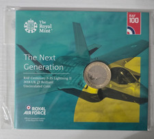 Royal Mint 2018 RAF Lightning II £2 Two Pound Coin Brilliant Uncirculated Sealed