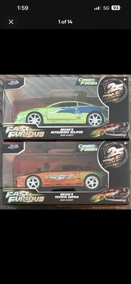 New Jada 25 Years Of Fast & Furious Brian s Eclipse & Supra Super hard to find !