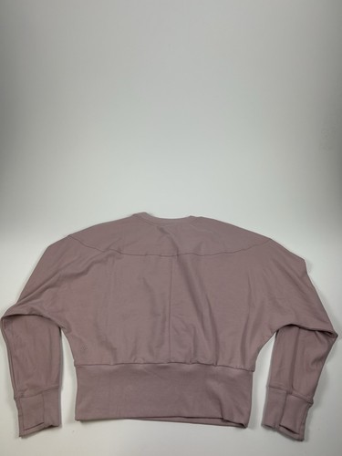 Athleta WMNS SZ L Retroterry Crewneck Sweatshirt Smoked Mauve Pink Long Sleeve - Picture 6 of 10