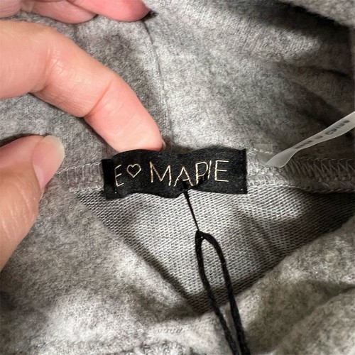 E MARIE Journey Hoodie Gr. Medium Erwachsene meliert grau Pullover Reise Freizeit NEU - Bild 3 von 10