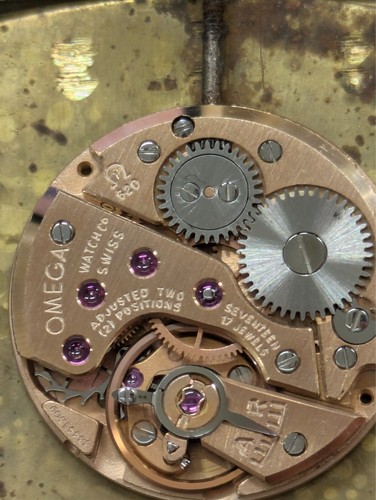 *NEAR MINT* Vintage OMEGA De Ville Cal.620 Gold Manual Winding Roman Men's Watch - Picture 10 of 17