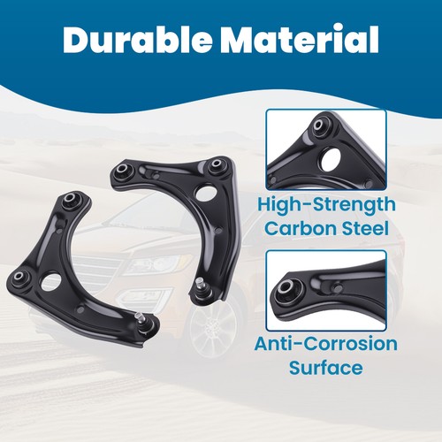 Front Lower Control Arms + Stabilizer Link for Nissan Versa Note Micra 2015-2019 - Foto 3 di 12