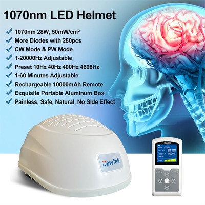 Brain Injury Helmet 1070nm*280 Physiotherapy Reduce Long Term Nerve Damage