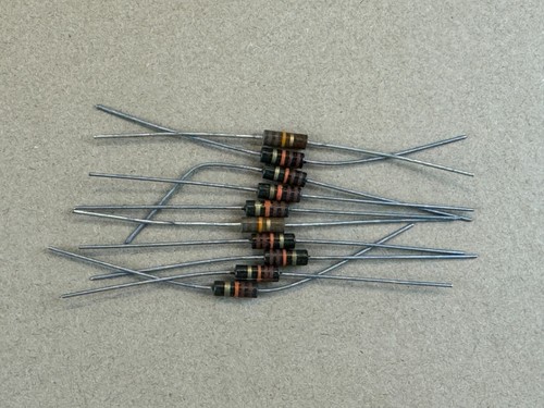 Resistor Color 11k Lot of 10 NOS IRC 11k ohm 5% 1/2 watt 1/2W Carbon Comp Resistors 12k 12 ...
