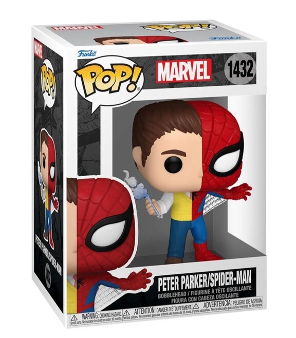 Marvel Comics Split Peter Parker/Spider-Man Funko Pop! #1432
