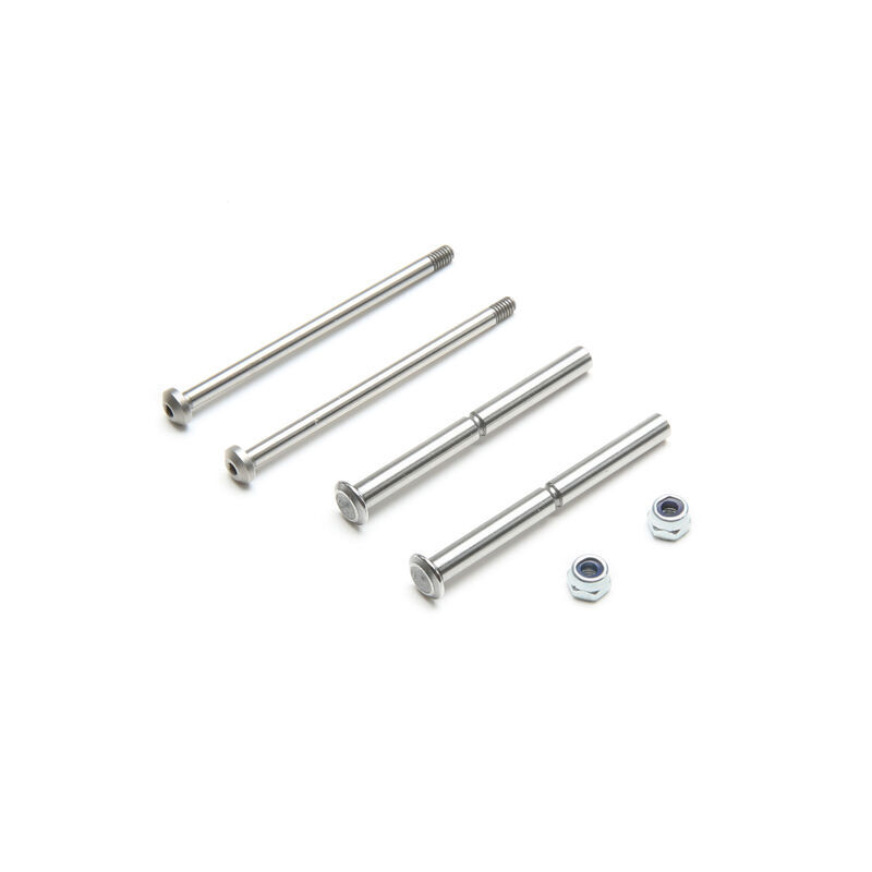 Team Losi Racing 22 Polished Front Hinge Pins/King Pins Set TLR234098