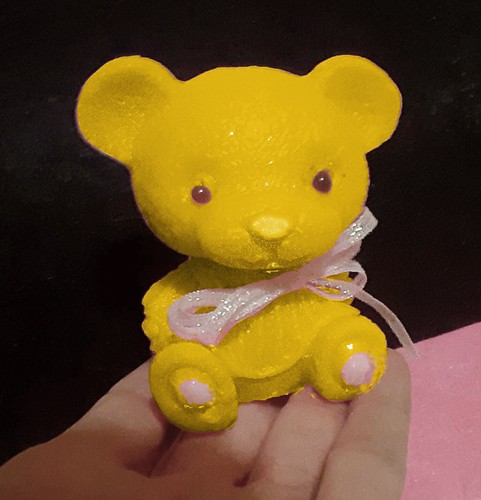 Shea Butter Teddy Bear Shaped Customizable Soap - Picture 4 of 11