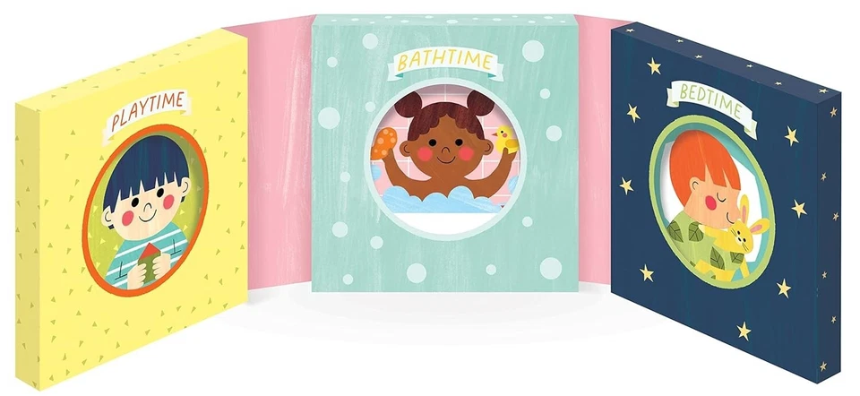 Baby Books - Baby's Busy Day 3-book gift set Board, Bath and Cloth Books NEW - Image 2 of 4