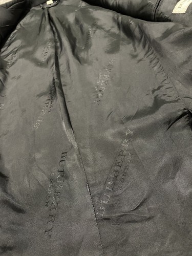 BURBERRY LONDON HERRENANZUG JACKE BLAZER VINTAGE 100 % SCHURWOLLE SCHWARZ GRÖSSE 52R - Bild 10 von 18