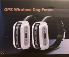 GPS Wireless Dog Fence System for 2 Dogs, Electric, Waterproof PF-09 OPEN BOX