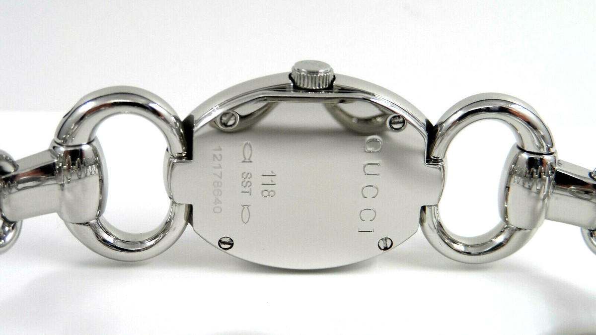 GUCCI YA118501 Tornabuoni 118 Series Black Dial Stainless Steel