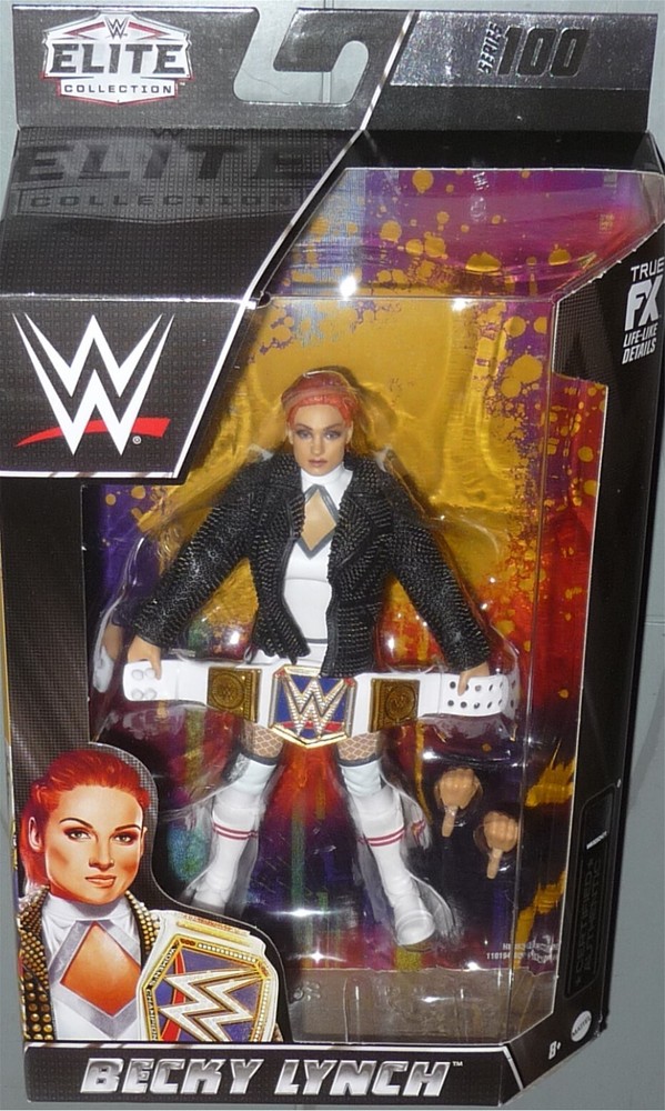 BECKY LYNCH - WWE Mattel Elite Series 100 Action Figure w SD Womens Belt DMG PKG