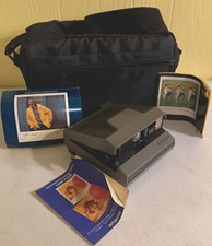 Polaroid Spectra System Instant Camera Works w/ Strap Bag Manuals