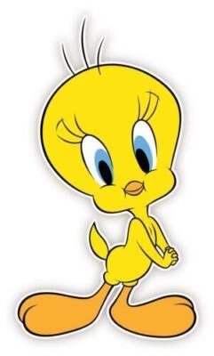 Tweety Looney Tunes Bird Sticker Cartoon Decal