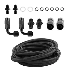 Transmission Cooler Hose Line 6AN Hose Line Kit Fits For GM 4L60E 4L65E