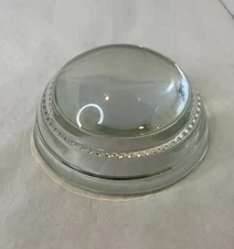 Vintage Magnifier Glass Desk PaperWeight Clear Dome Home Office Desk Accessory