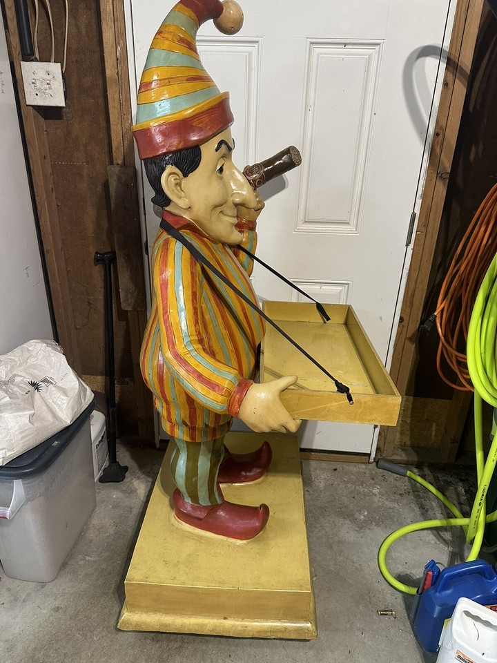 Punch Cigar Statue Fiberglas Display Nice Vintage Piece!! Cigar Lounge