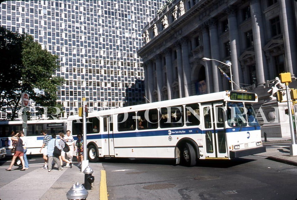 ORIGINAL 1996 NYCTA NEW YORK CITY BUS SLIDE ORION 5 #129 ORIGINAL 1996 NYCTA NEW YORK CITY BUS SLIDE ORION 5 #129
