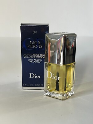 Dior Vernis Long-Wearing Nail Lacquer 001 Natural Clear New In Box