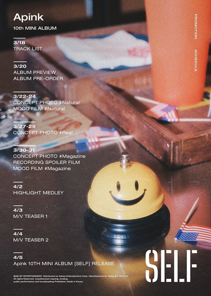 APINK [SELF] 10th Mini Album PLATFORM Ver. REAL/QR Karte+11 Foto Karte+Sticker - Bild 2 von 4