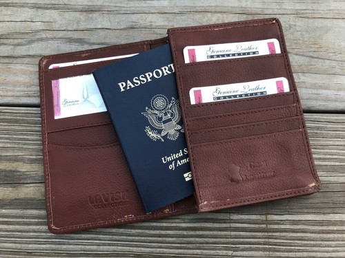 Supreme Leather Passport Cover Brown 