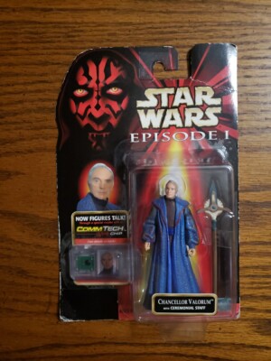 NWB Hasbro Star Wars Chancellor Valorum With Ceremonial Staff Action ...