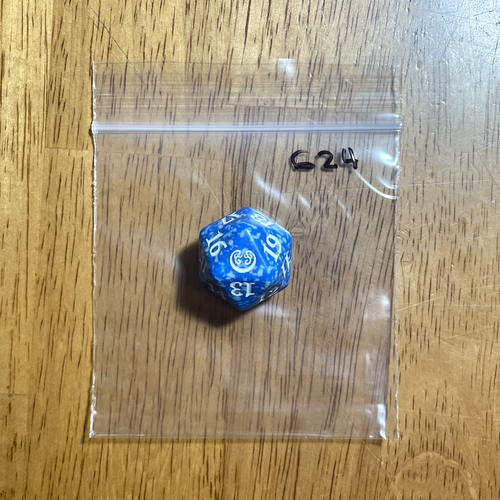 🎲 MTG d20 Spindown 20-sided Life Counter die dice - Kaladesh - Blue - KLD - 624 - 第 1/1 張圖片