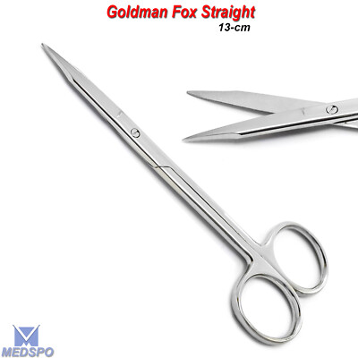 Fox Scissors Goldman Fox Scissors Straight 13 cm Dental Surgical Micro Tissue Shears ...