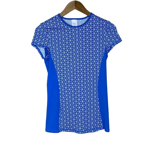 Boden Womens Blue Star Print Rash Guard Short Sleeve Swim Top US 6 eBay