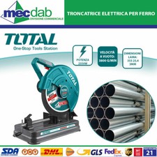 Troncatrice Ferro e Metallo Sega a Disco Elettrica 2350W Total TS92035526