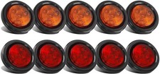 Round LED Trailer Side Marker Clearance Lights