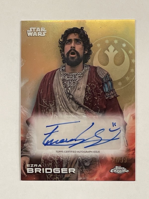 2025 Star Wars Chrome - Ezra Bridger - Auto #74/99 -  NM!