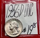 1956-D Washington Silver Quarter (UNC) Uncirculated Condition! ENN Coins