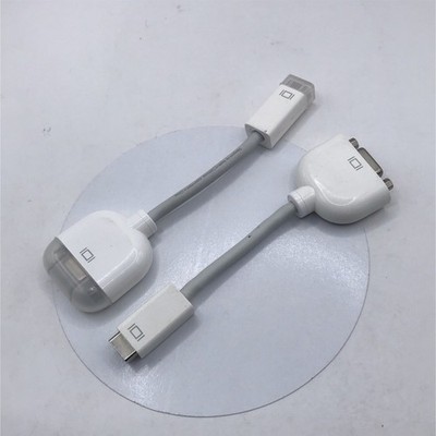 Apple Mini-DVI to VGA AV Adapter Converter 6in White Male to Female (2 pc)