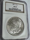 1881-S Morgan Silver Dollar MS65 NGC #001