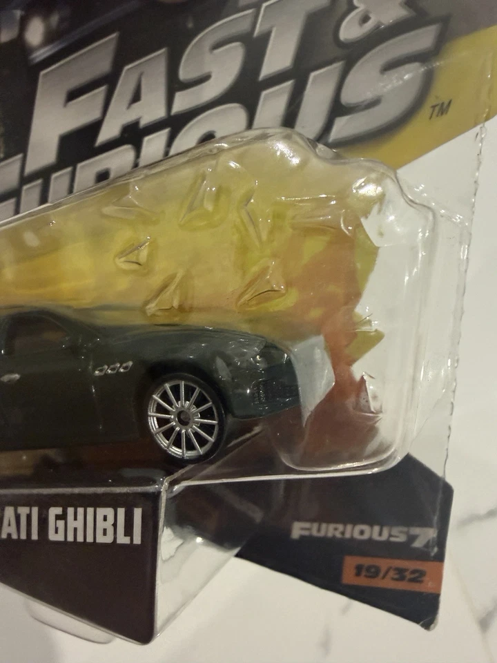 Mattel Fast & Furious Maserati Ghibli 1:55 Scale Diecast #19/32 Furious 7 FCF54 - Image 2 of 4